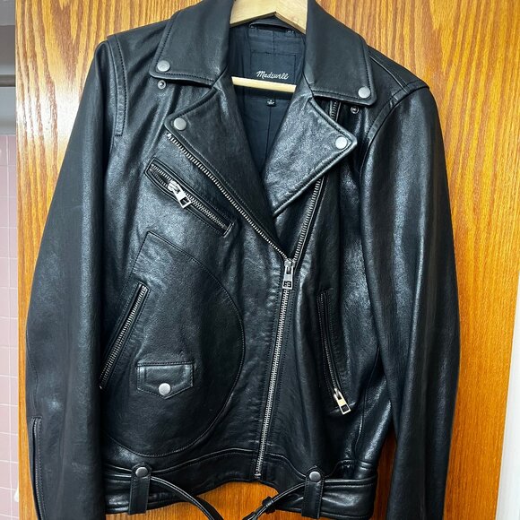 Madewell Oversized Leather Jacket - Picture 2 of 2